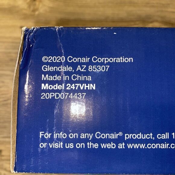 Conair 1875 Watt Mid-Size Styler Hair Dryer, White. New. - Picture 4 of 4